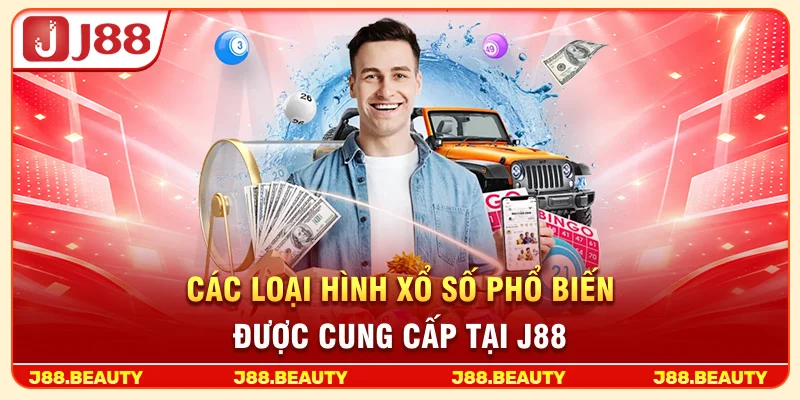 Các loại hình xổ số phổ biến được cung cấp tại J88
